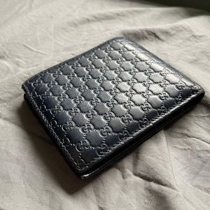 Guccissima Embossed Leather Bi-Fold Wallet